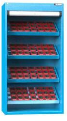 POLAK NC szekrény redőnnyel 54x27D felszereléssel, 3-as variáció, kék