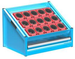 POLAK NC asztali állvány 36x27D felszereléssel, 3. opció, kék