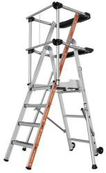 Tubesca-Comabi Raptor alumínium munkaállványok, két polccal, 4 fokos