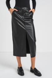 Only Only, Műbőr szoknya hasítékkal elöl, Fekete, M (15322539-BLACK-M)