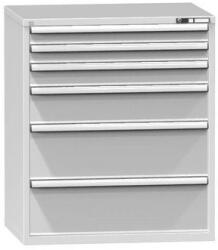 POLAK Műhely fiókos szekrény ZG, 6 fiókos, 1215 x 1037 x 753 mm, szürke/szürke