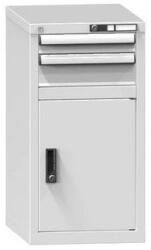 POLAK Fiókos szekrény ZL2, 442 x 600 x 840 mm, szürkésszürke