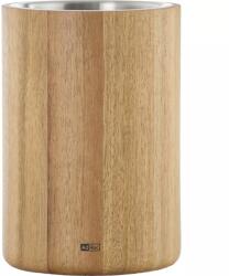 AdHoc Bor-/pezsgőhűtő, akácfa, Magasság: 195 mm, Ø: 140 mm