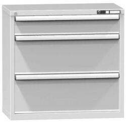 POLAK Fiókos szekrény ZR3, 884 x 464 x 840 mm, szürkésszürke