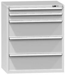 POLAK Fiókos szekrény ZG1, 1037 x 753 x 1215 mm, szürkésszürke