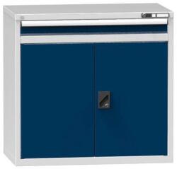 POLAK Fiókos szekrény ZC1, 1037 x 600 x 990 mm, szürke-sötétkék