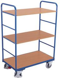 Cordes Magas polcos kocsi, 250 kg-ig, 3 polcos, 153 x 126 x 80 cm, kék