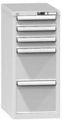 POLAK Fiókos szekrény ZH3, 442 x 753 x 990 mm, szürkésszürke