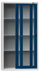 POLAK Szerszámszekrény SP1-001S, 1044 x 405 x 1950 mm, szürke-sötétkék