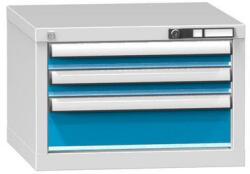 POLAK Fiókos szekrény ZA5, 578 x 600 x 390 mm, szürkéskék