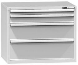 POLAK Fiókos szekrény ZG2, 1037 x 753 x 840 mm, szürkésszürke