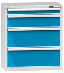 POLAK Fiókos szekrény ZR5, 884 x 464 x 990 mm, szürkéskék