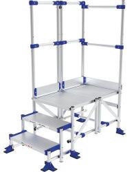 Tubesca-Comabi Meca Modul munkaállvány, 2 korláttal, 3 fokos, pallóhossz: 1 m