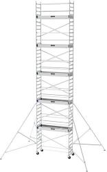 Tubesca-Comabi Neolium 250 line alumínium gurulóállvány, munkamagasság: 10 m