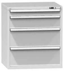 POLAK Fiókos szekrény ZK5, 884 x 753 x 990 mm, szürkésszürke