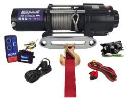 Husar Winch Troliu ATV Husar Winch 5500lbs (2495kg) 12v Cablu Sintetic 14.5m Raport 166: 1