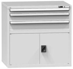 POLAK Fiókos szekrény ZG7, 1037 x 753 x 990 mm, szürkésszürke