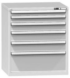 POLAK Fiókos szekrény ZK4, 884 x 753 x 990 mm, szürkésszürke