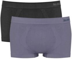 Sloggi Férfi fehérnemű, Sloggi, Go Smooth modell, 2 páros szett, bio pamut, lila/fekete, M INTL