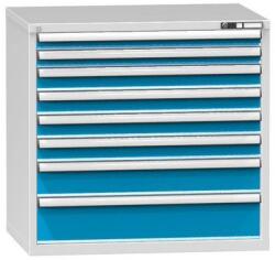 POLAK Fiókos szekrény ZG5, 1037 x 753 x 990 mm, szürkéskék