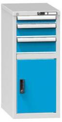 POLAK Fiókos szekrény ZH2, 442 x 753 x 990 mm, szürkéskék