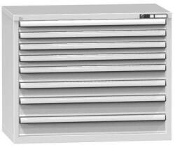 POLAK Fiókos szekrény ZC8, 1037 x 600 x 840 mm, szürkésszürke