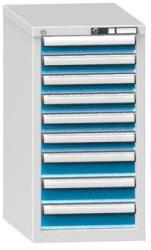 POLAK ZH9 fiókos szekrény, 442 x 753 x 840 mm, szürkéskék