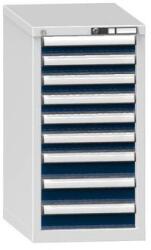 POLAK ZH9 fiókos szekrény, 442 x 753 x 840 mm, szürke-sötétkék