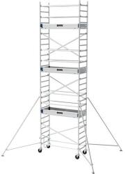 Tubesca-Comabi Neolium 200 line alumínium gurulóállvány, munkamagasság: 6 m