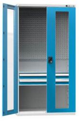 POLAK Szerszámszekrény SK1-003S, 1044 x 625 x 1950 mm, szürkéskék