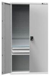 POLAK Szerszámszekrény SK1-003, 1044 x 625 x 1950 mm, szürkésszürke