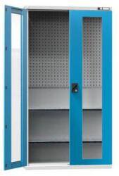 POLAK Szerszámszekrény SK2-003S, 1044 x 405 x 1950 mm, szürkéskék