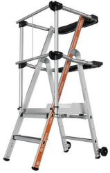 Tubesca-Comabi Raptor alumínium munkaállványok, két polccal, 2 fokos