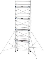Tubesca-Comabi Neolium 250 line alumínium gurulóállvány, munkamagasság: 8 m