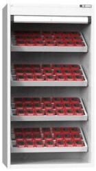 POLAK NC szekrény redőnnyel 54x27D felszereléssel, 2. variáció, szürke