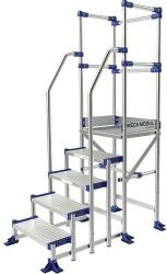 Tubesca-Comabi Meca Modul munkaállvány, 3 korláttal + 2 kapaszkodóval, 5 fokos, pallóhossz: 0, 5 m