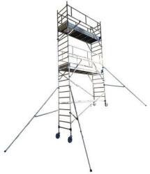Tubesca-Comabi Totem 2 Line alumínium gurulóállvány, pallóhossz: 2, 43 m, munkamagasság: 4, 85 m