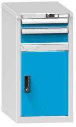 POLAK Fiókos szekrény ZH2, 442 x 753 x 840 mm, szürkéskék