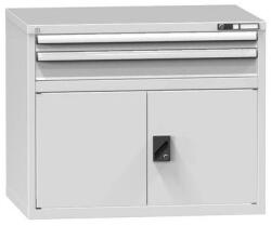 POLAK Fiókos szekrény ZG8, 1037 x 753 x 840 mm, szürkésszürke
