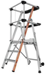 Tubesca-Comabi Raptor alumínium munkaállványok, két polccal, 3 fokos