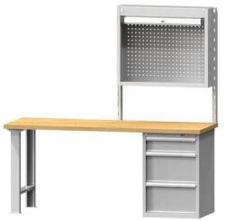 POLAK Szekrény rolós függönnyel az oszlopok között, szürke