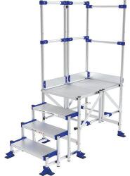 Tubesca-Comabi Meca Modul munkaállvány, 2 korláttal, 4 fokos, pallóhossz: 1 m