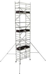 Tubesca-Comabi Runner alumínium gurulóállvány, munkamagasság: 7, 60 m