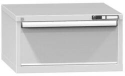 POLAK Fiókos szekrény ZB1, 731 x 753 x 390 mm, szürkésszürke