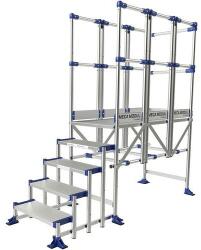 Tubesca-Comabi Meca Modul munkaállvány, 3 korláttal, 5 fokos, pallóhossz: 1, 5 m