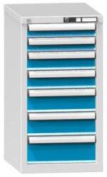 POLAK Fiókos szekrény ZL5, 442 x 600 x 840 mm, szürkéskék