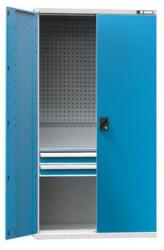 POLAK Szerszámszekrény SK1-003, 1044 x 625 x 1950 mm, szürkéskék