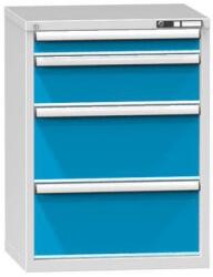 POLAK Fiókos szekrény ZD5, 731 x 600 x 990 mm, szürkéskék