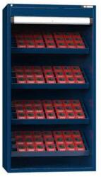 POLAK NC szekrény redőnnyel 54x27D felszereléssel, 3-as variáció, sötétkék