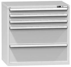 POLAK Fiókos szekrény ZG2, 1037 x 753 x 990 mm, szürkésszürke